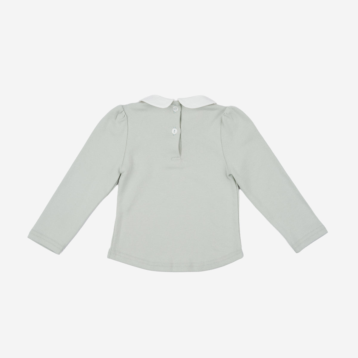 Camila White Collar Top