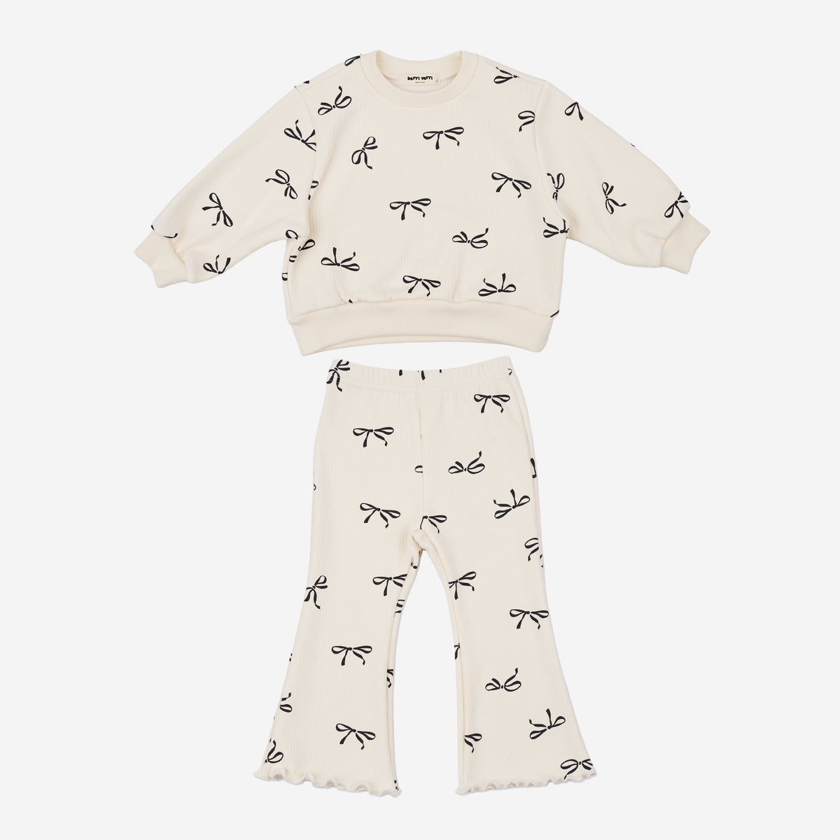 Ava Ribbon Sweatshirt Set