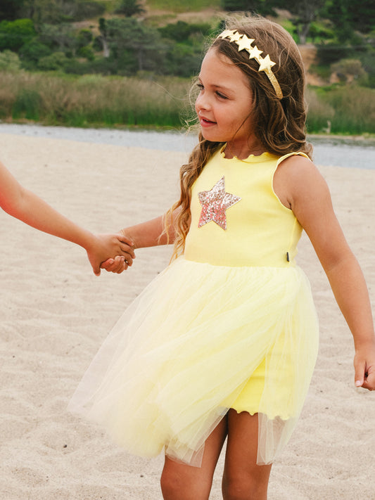 PH Star Tutu Dress - Yellow