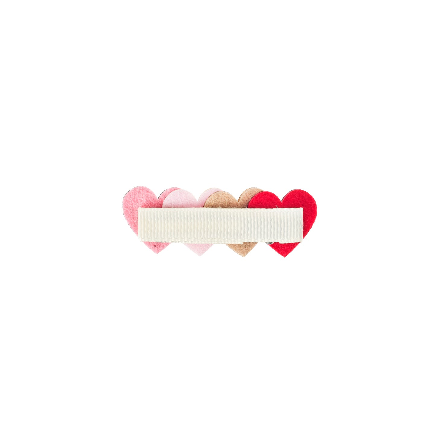Petal Glitter Heart Clips