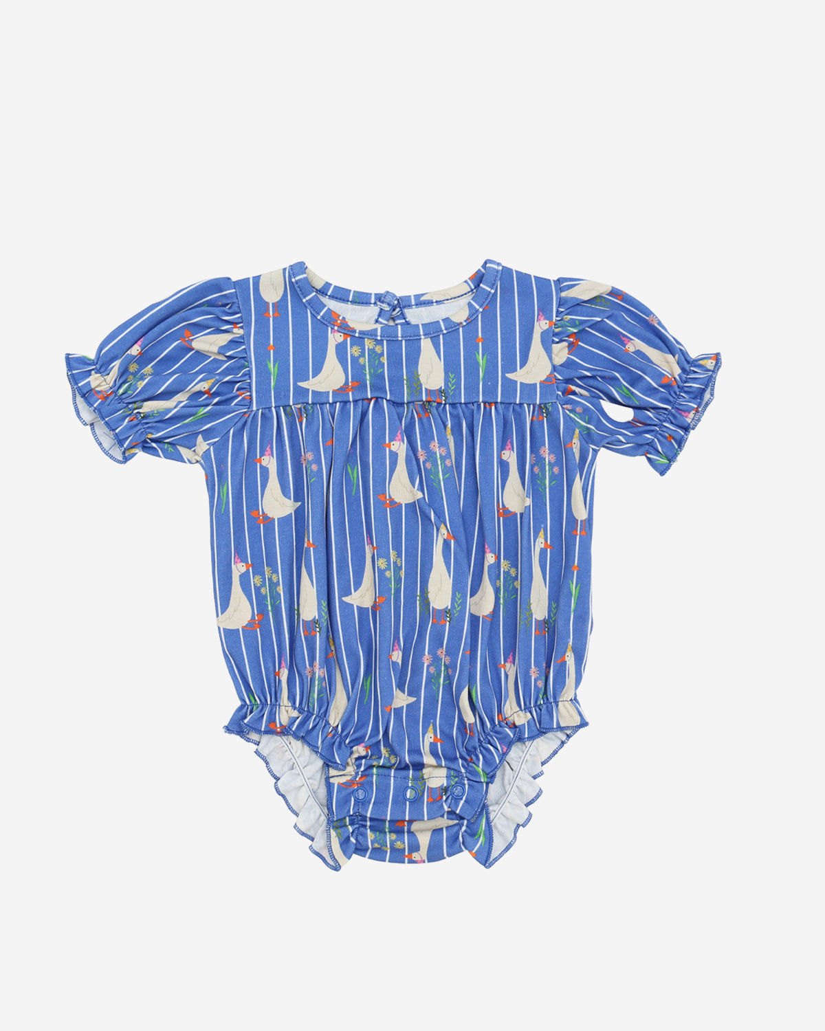 OC Cap Bubble Romper Blue Duck