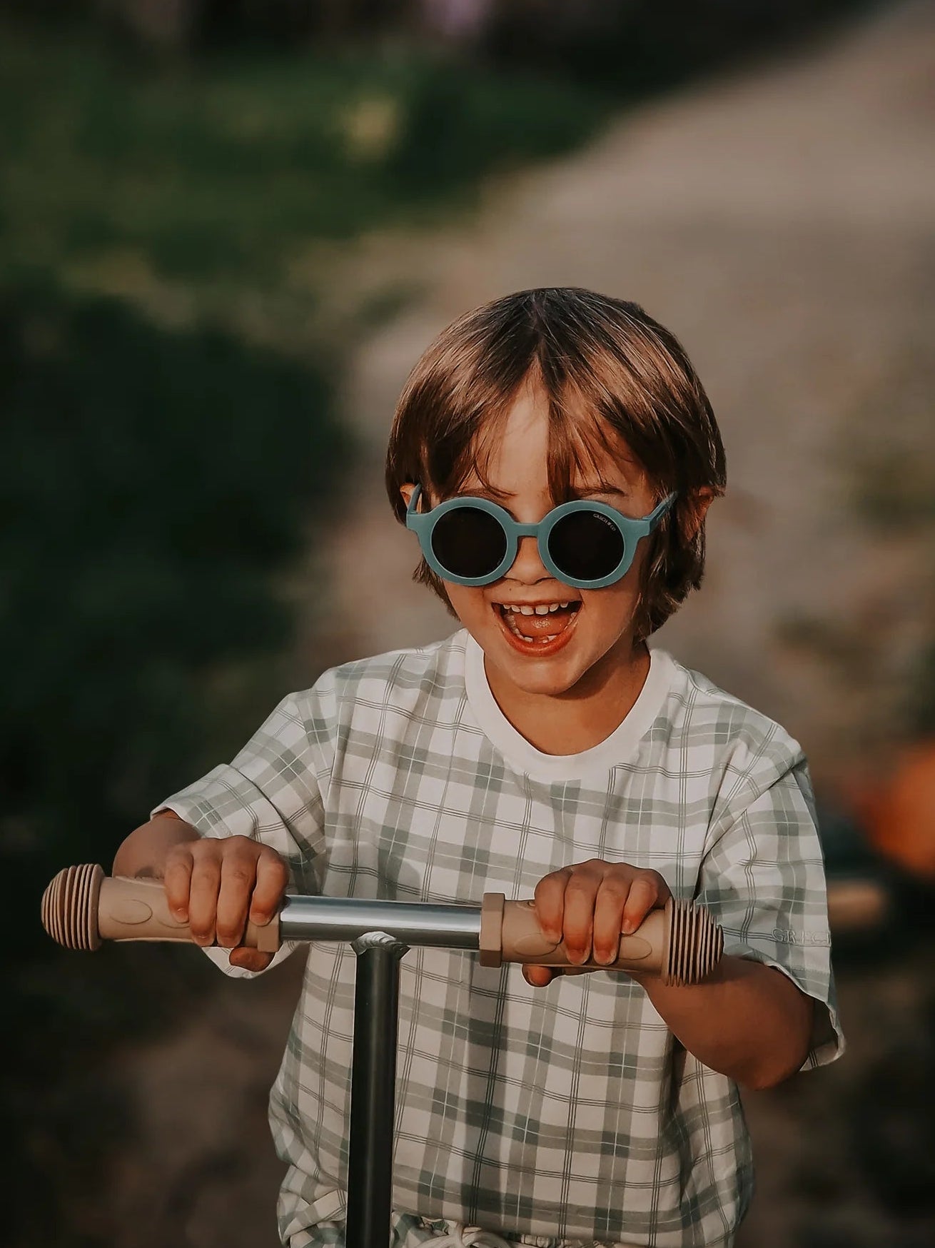 Original Round Sustainable Sunglasses | BIO-Based Bendable Polarized | Child | 3-8 Y | Laguna