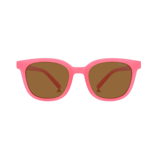 Classic Wayfarer Sustainable Sunglasses | Bio-Based · Bendable · Polarized | Bubble Gum