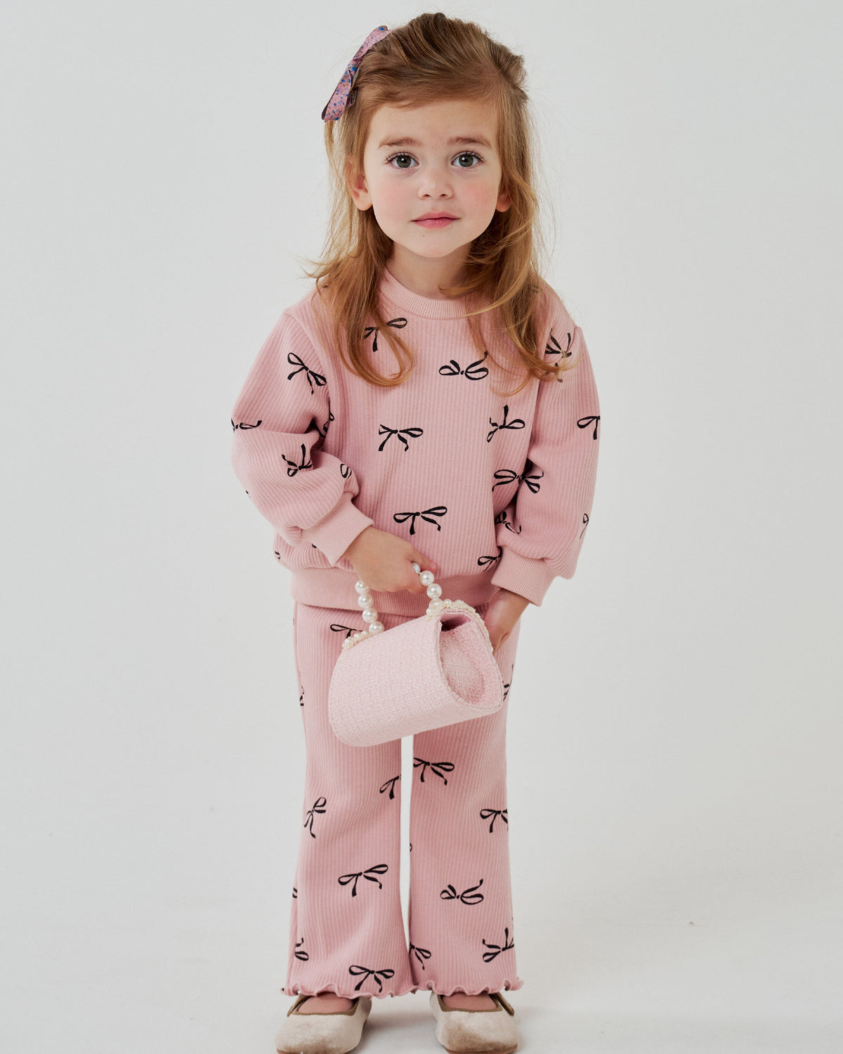 Ava Ribbon Sweatshirt Set