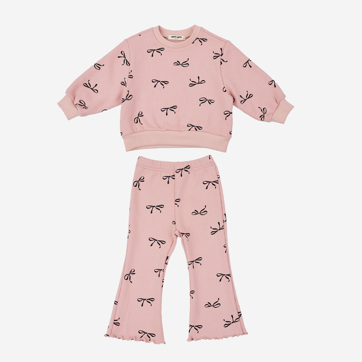 Ava Ribbon Sweatshirt Set