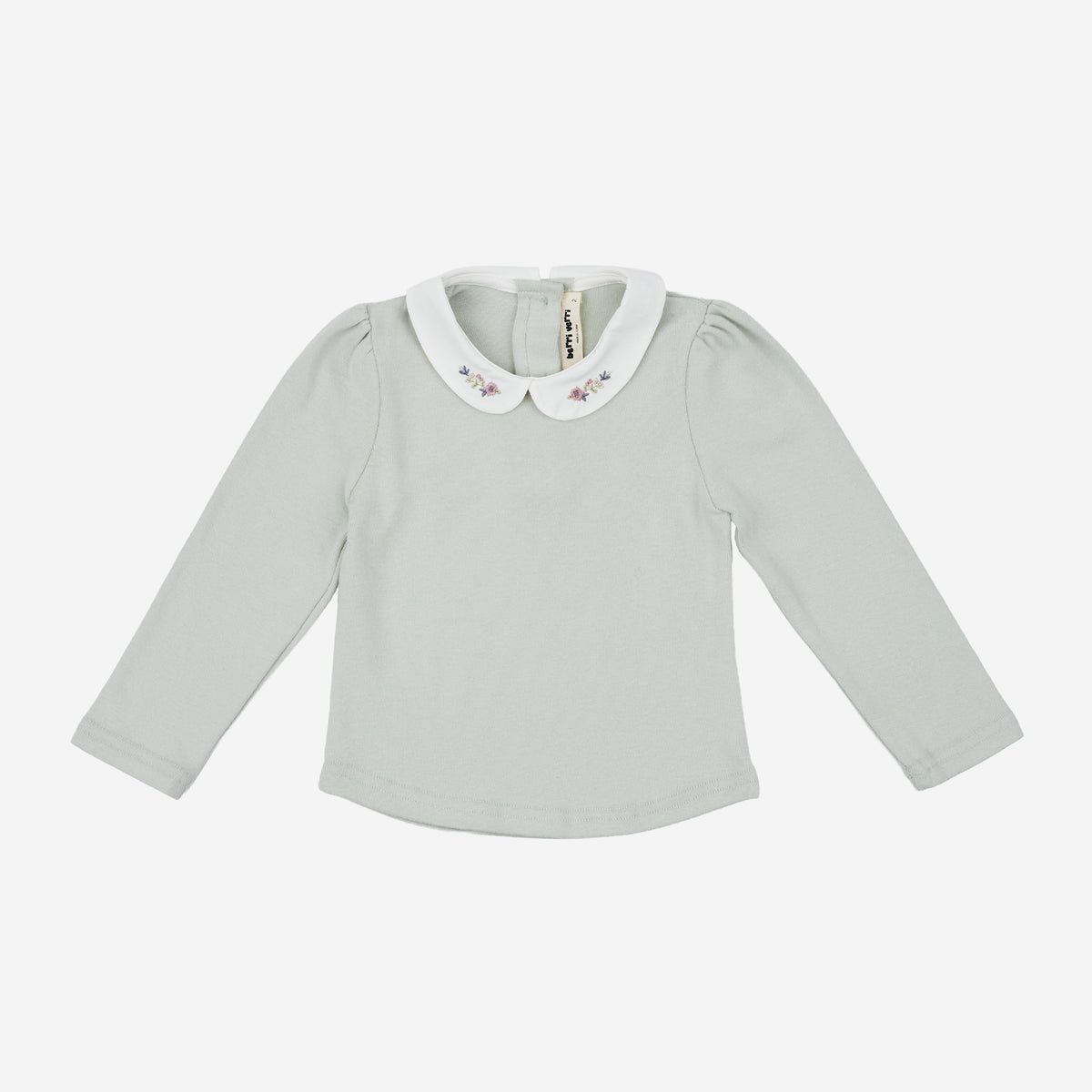 Camila White Collar Top
