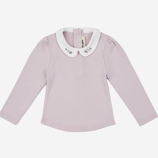 Camila White Collar Top
