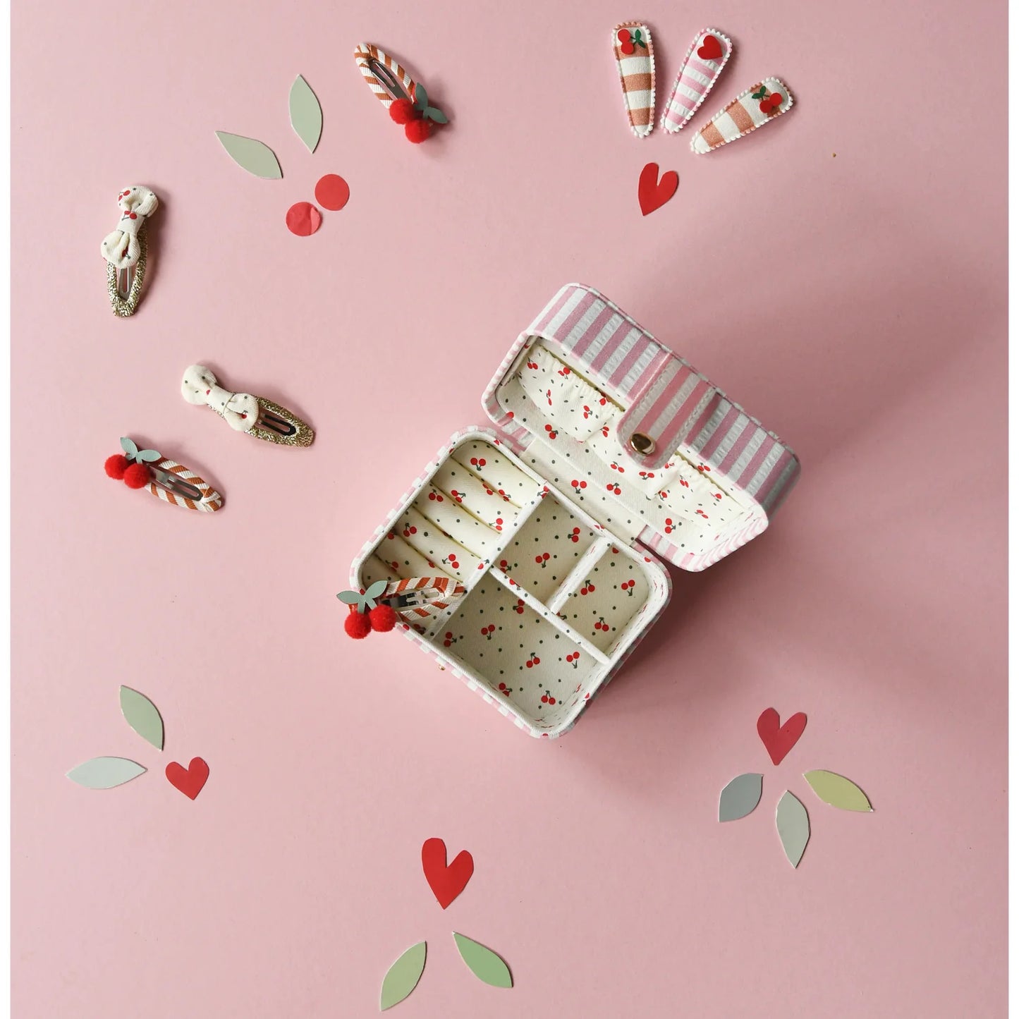 Stripy Cherry jewelry Box