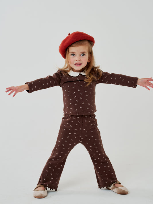 Ribbon Bootcut Flare Pants