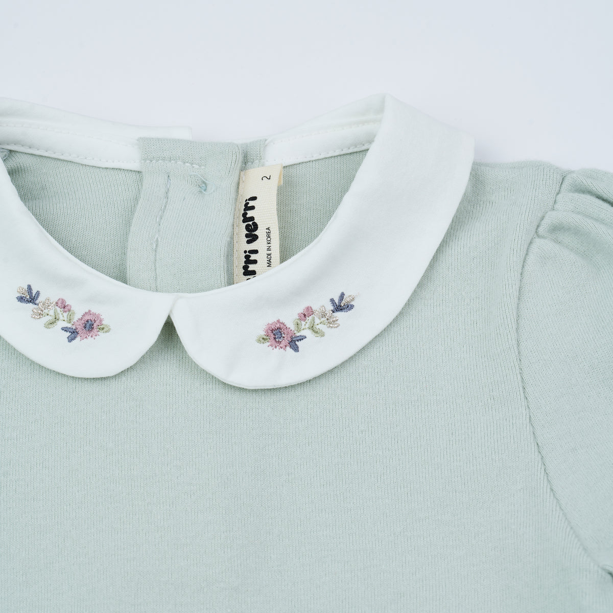 Camila White Collar Top