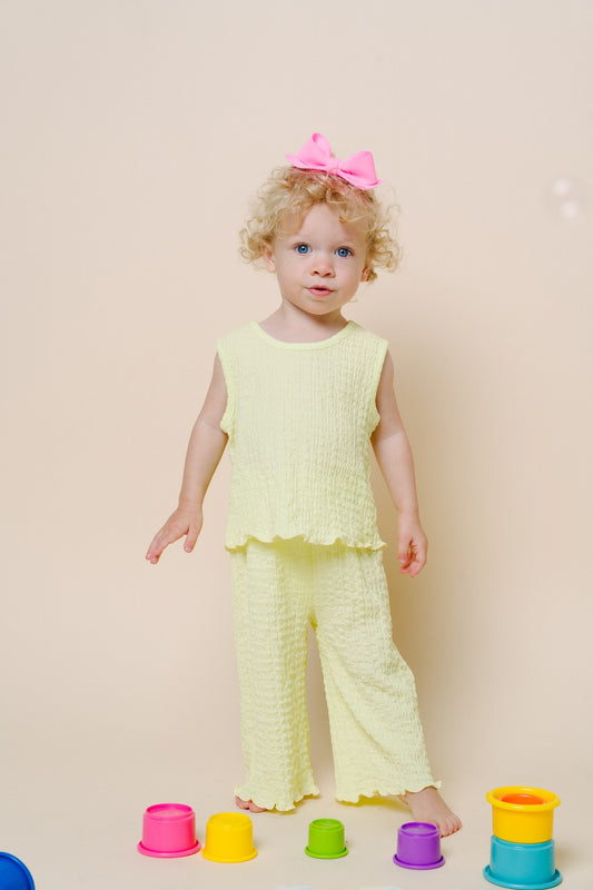 Amy Tank & Pull-on Set -Lemon
