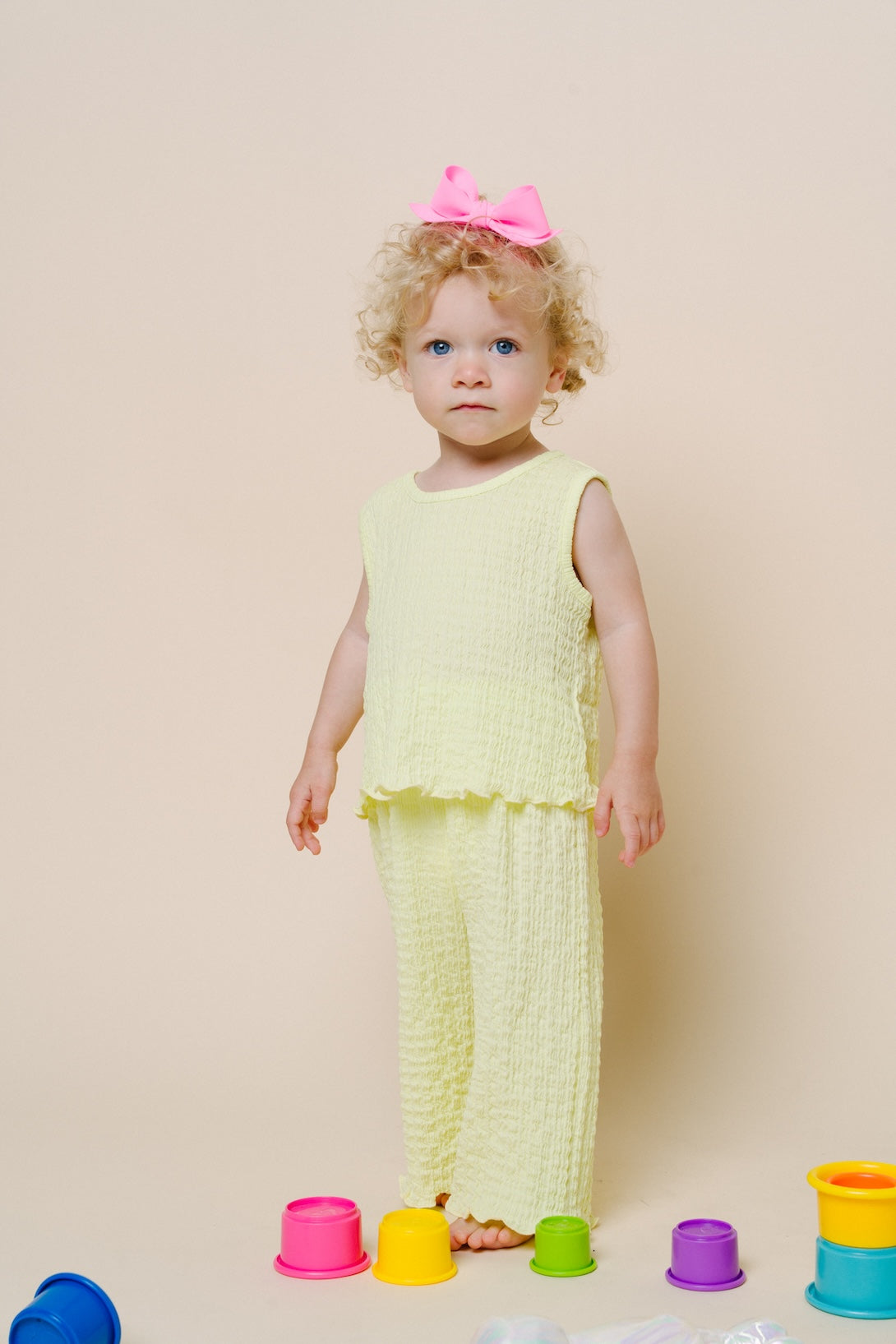 Amy Tank & Pull-on Set -Lemon
