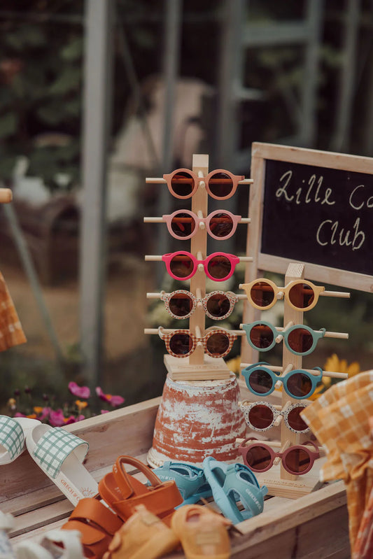 Original Round Sustainable Sunglasses | BIO-Based Bendable Polarized | Child | 3-8 Y | Blush Bloom