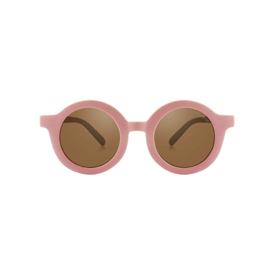 Original Round Sustainable Sunglasses | BIO-Based Bendable Polarized | Child | 3-8 Y | Blush Bloom