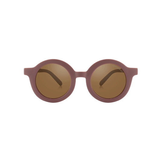 Original Round Sustainable Sunglasses | BIO-Based Bendable Polarized | Child | 3-8 Y | Heather Rose