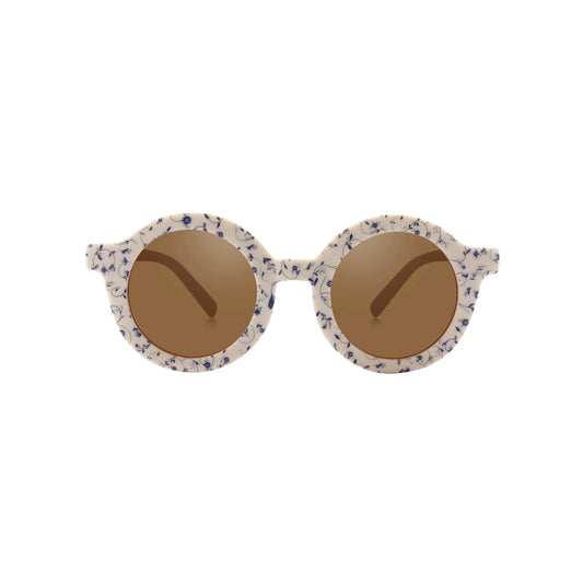 Original Round Sustainable Sunglasses | BIO-Based Bendable Polarized | Child | 3-8 Y | Scandi Floral