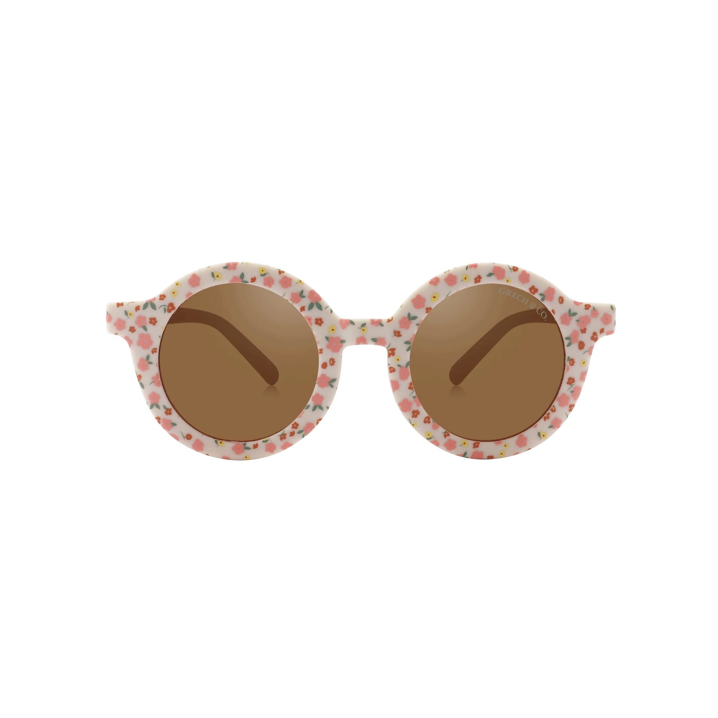 Original Round Sustainable Sunglasses | BIO-Based Bendable Polarized | Child | 3-8 Y | Sunset Meadow
