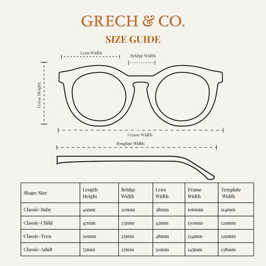 Classic | Sustainable Sunglasses | Plant-Based Bendable Polarized | Child | 3-8 Y | Atlas
